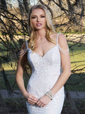 Ashely & Justin Size 12 10415 Ivory/Ivory Gown