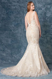 Casablanca Size 18 BL245C Midnight Champagne/Ivory Gown