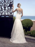 Casablanca Size 6 2190 Ivory/Silver Gown