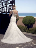 Casablanca Size 6 2190 Ivory/Silver Gown