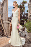 Casablanca Size 6 BL258 Hampton Ivory/Ivory/Silver Gown