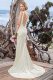 Casablanca Size 6 BL258 Hampton Ivory/Ivory/Silver Gown