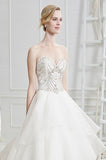 Casablanca Size 8 BL205 Euphoria Ivory/Ivory/Silver Gown