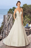 Casablanca Size 8 BL257 Isla Candlelight/Ivory/Sv Gown
