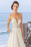 Casablanca Size 8 BL257 Isla Candlelight/Ivory/Sv Gown