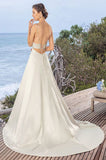 Casablanca Size 8 BL257 Isla Candlelight/Ivory/Sv Gown