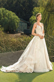 Casablanca Size 8 BL267 Athena Champagne/Ivory Gown