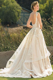 Casablanca Size 8 BL267 Athena Champagne/Ivory Gown