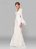 Clarisse Size 10 600101 Ivory/Nude Gown