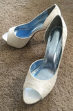 David's Bridal 10 Leighton 10797 Ivory Shoes