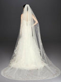 David's Bridal Size 120" VL8218 Ivory Veil
