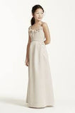 David's Bridal Size 14J JB4062 Champagne Bridesmaid Dress
