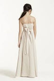 David's Bridal Size 14J JB4062 Champagne Bridesmaid Dress
