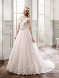 Eddy K Size 6 MD186 Champagne Gown