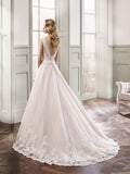 Eddy K Size 6 MD186 Champagne Gown