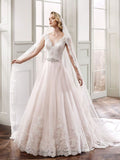Eddy K Size 6 MD186 Champagne Gown