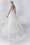 Ella Rosa Size 12 BE455 Ivory/Nude Gown
