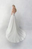 Ella Rosa Size 12 BE459 Ivory/Nude Gown