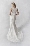 Ella Rosa Size 12 BE465 Champagne/Ivory Gown