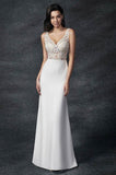 Ella Rosa Size 14 GA2329 Ivory/Nude Gown
