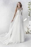 Ella Rosa Size 22 BE455 Ivory/Nude Gown