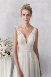 Ella Rosa Size 8 BE463 Champagne/Nude/Ivory Gown