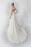 Ella Rosa Size 8 BE463 Champagne/Nude/Ivory Gown