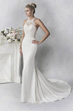 Ella Rosa Size 8 BE464 Ivory Gown