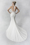 Ella Rosa Size 8 BE464 Ivory/Nude Gown