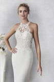 Ella Rosa Size 8 BE464 Ivory/Nude Gown
