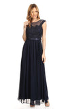 Eva Size L 3205 Navy Mother of Bride Dress