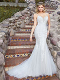 Ivoire Size 8 Marquesa Ivory/Toffee Gown