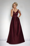 Kanali K Size 12 1728 Wine Bridesmaid Dress