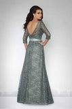 Kanali K Size 18 1729 Charcoal/Dove Grey Bridesmaid Dress