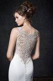Kenneth Winston Size 6 1761 Ivory/Silver Gown