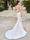 Kitty Chen Size 10 Celestia Ivory/Champagne Gown