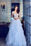 L'amour Size 8 LA7281 Laney Ivory Gown