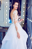 L'amour Size 8 LA7281 Laney Ivory Gown