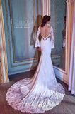 L'amour Size 8 LA8110 Amber Ivory/Light Nude Gown