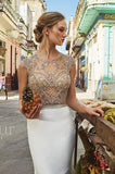 L'amour Size 8 LA8239 Tara Ivory Gown