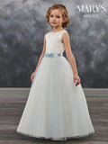 Mary's Bridal Size 10 MB9023 White Flower Girl Dress