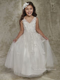 Mary's Bridal Size 14 F536 White Flower Girl Dress