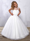 Mary's Bridal Size 8 F570 White Flower Girl Dress