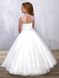 Mary's Bridal Size 8 F570 White Flower Girl Dress