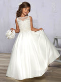 Mary's Bridal Size 8 F576 White Flower Girl Dress
