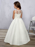 Mary's Bridal Size 8 F576 White Flower Girl Dress