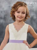 Mary's Bridal Size 8 MB9018 White Flower Girl Dress
