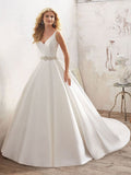 Mori Lee Size 18 Maribella 8123 Ivory/Silver Gown