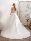 Mori Lee Size 18 Maribella 8123 Ivory/Silver Gown