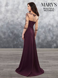 Mary's Bridal Size 12 MB8026 Eggplant Mother of Bride Dress